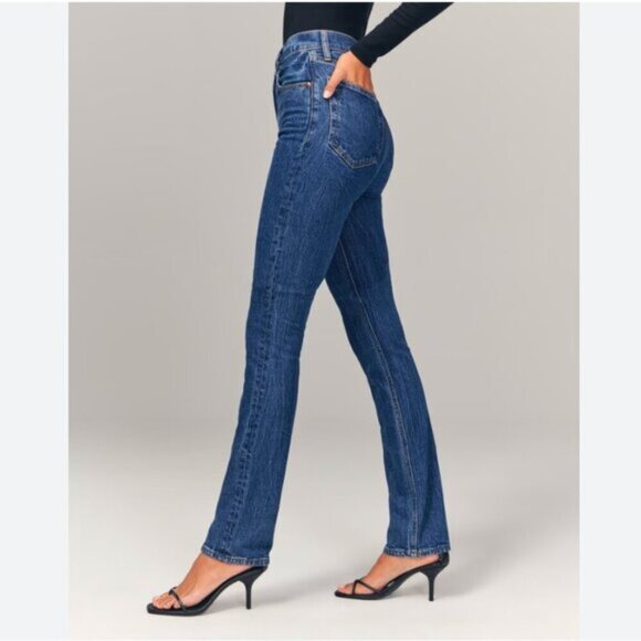Abercrombie & Fitch The Slim Straight Ultra High Rise Jeans sz 29 - Picture 3 of 9